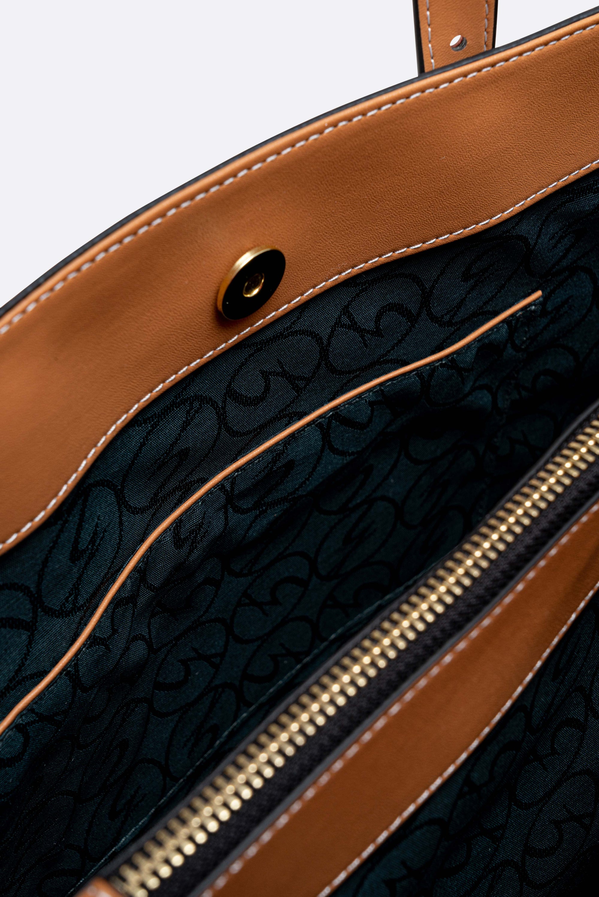 Large Planetarium Ink Sepia Handbag
