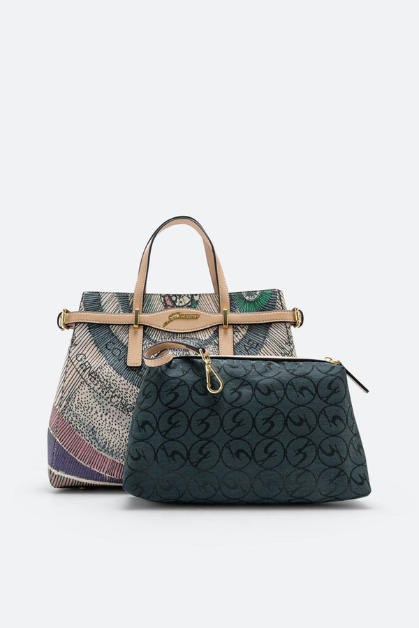 Planetarium Watercolor Small Handbag