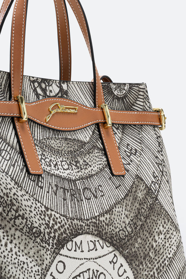 Planetarium Ink Sepia Small Handbag