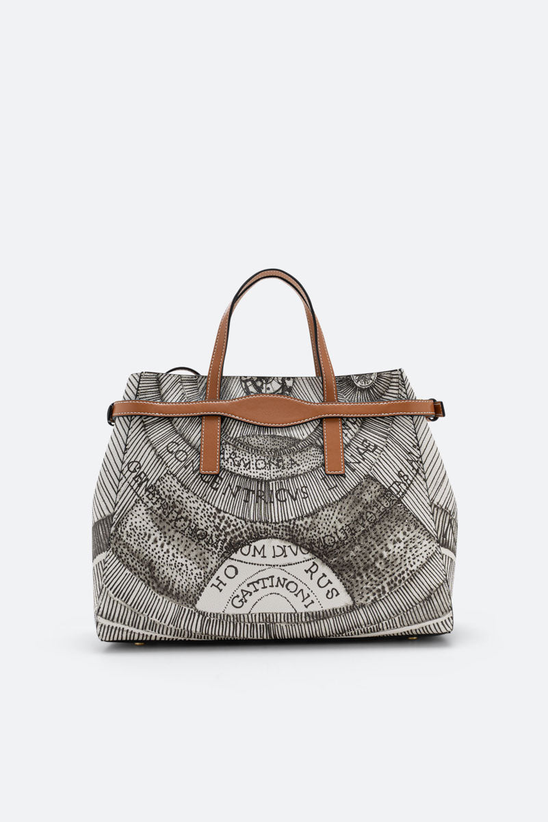 Planetarium Ink Sepia Small Handbag