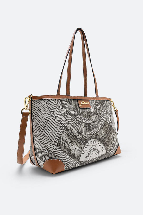 Crossbody Squared Lady Ink Sepia