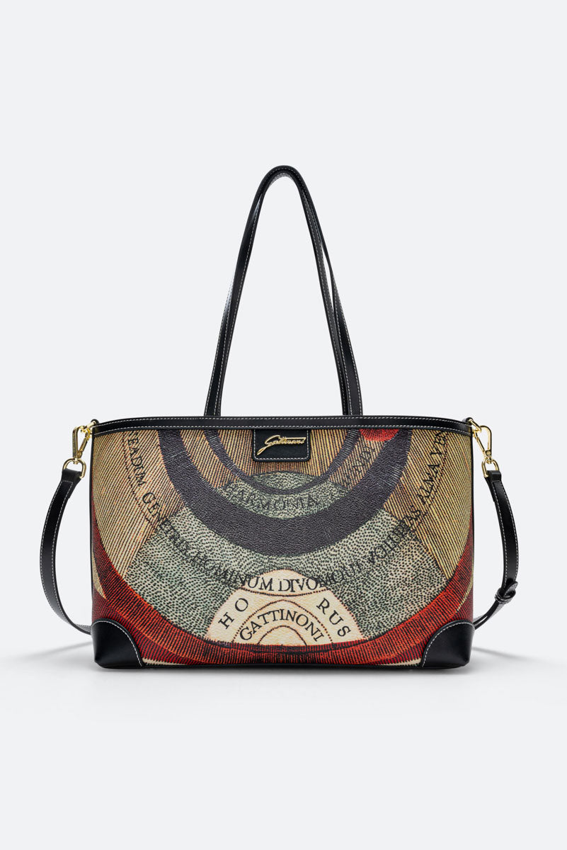 Planetarium S. Shopping PVC Planetarium/Leather Classic/Black