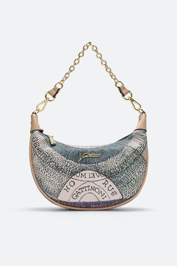 Planetarium S. Hobo PVC Planetarium/Leather Watercolor/Beige