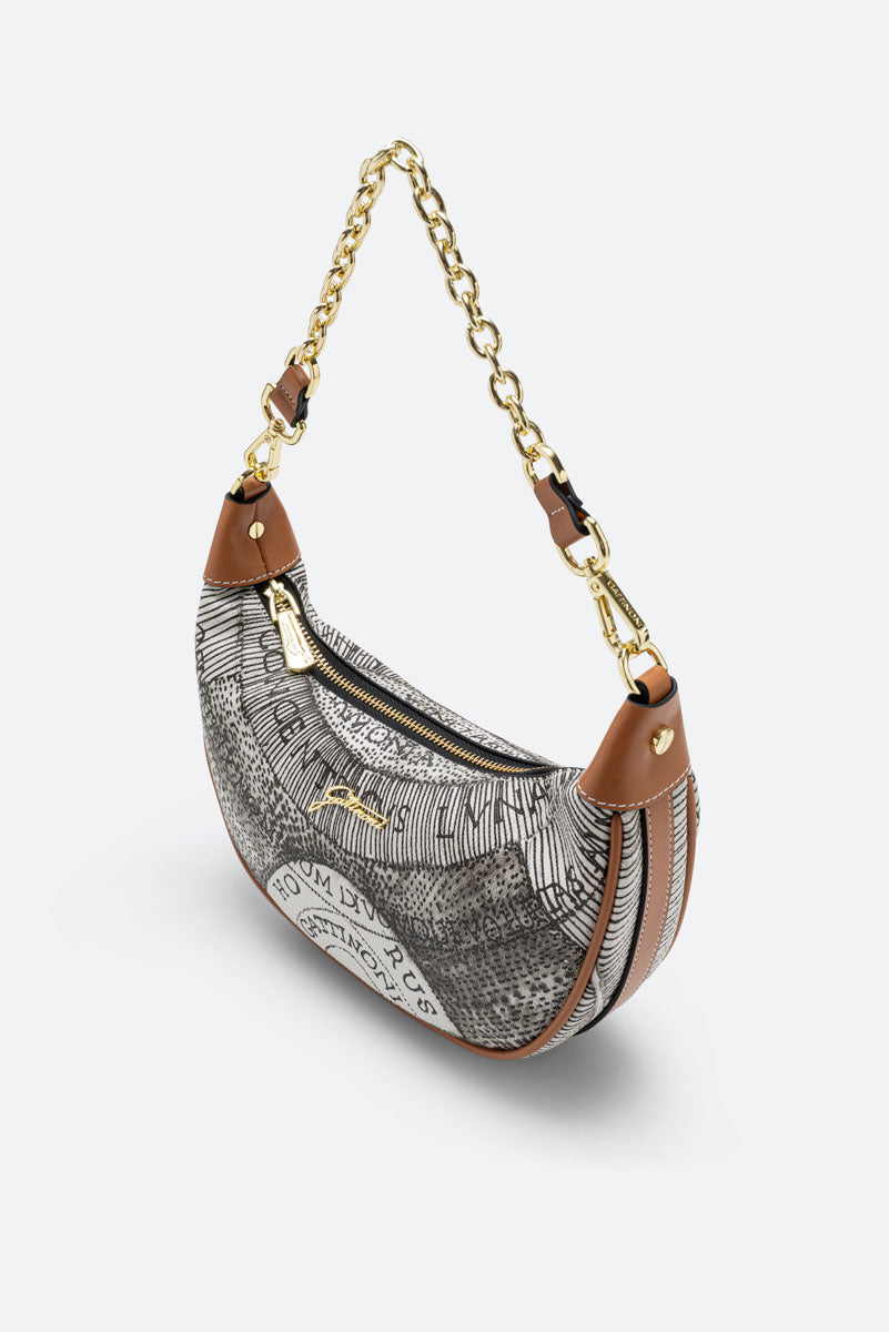 Hobo Bag Planetarium Ink Sepia Small