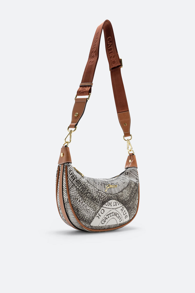 Hobo Bag Planetarium Ink Sepia Small