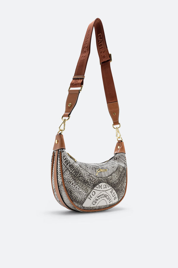Hobo Bag Planetarium Ink Sepia Small