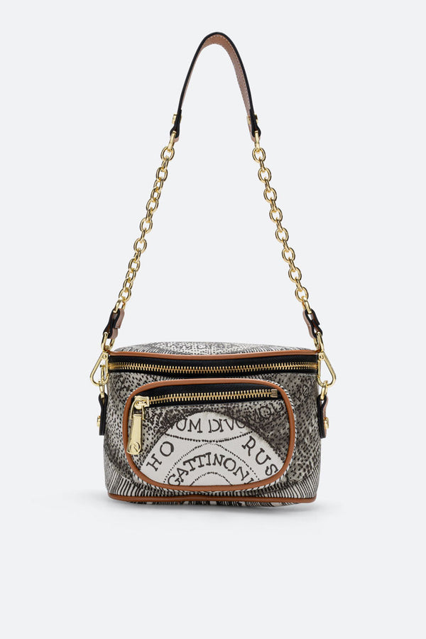 Planetarium Waist Bag PVC Planetarium/Leather Ink Sepia/Lt Tan