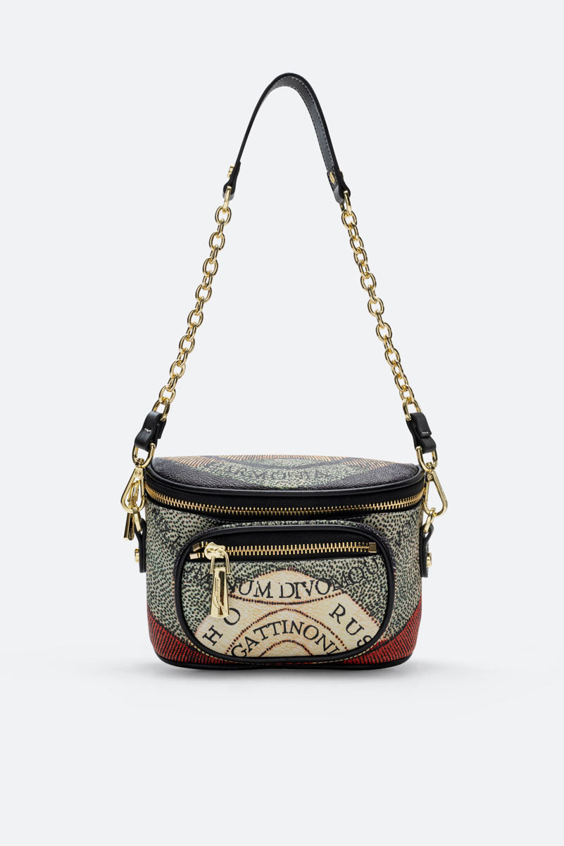 Planetarium Waist Bag PVC Planetarium/Leather Classic/Black