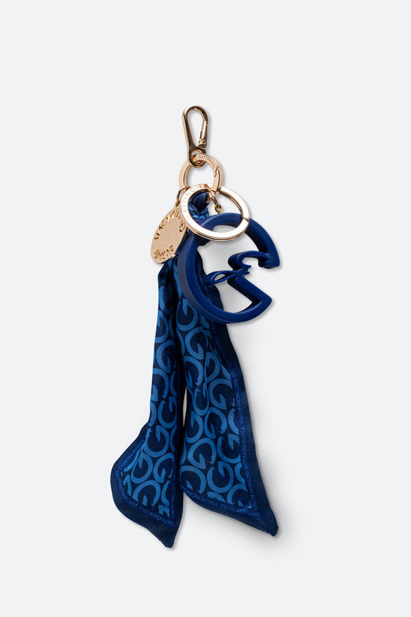 Plastic Charm Keychain Blue