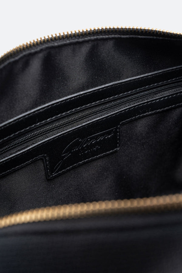 Bolso de hombro reversible Teodosia textura negra