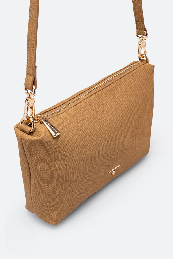 Teodosia Reversible Texture Shoulder Bag Jeanne Leather