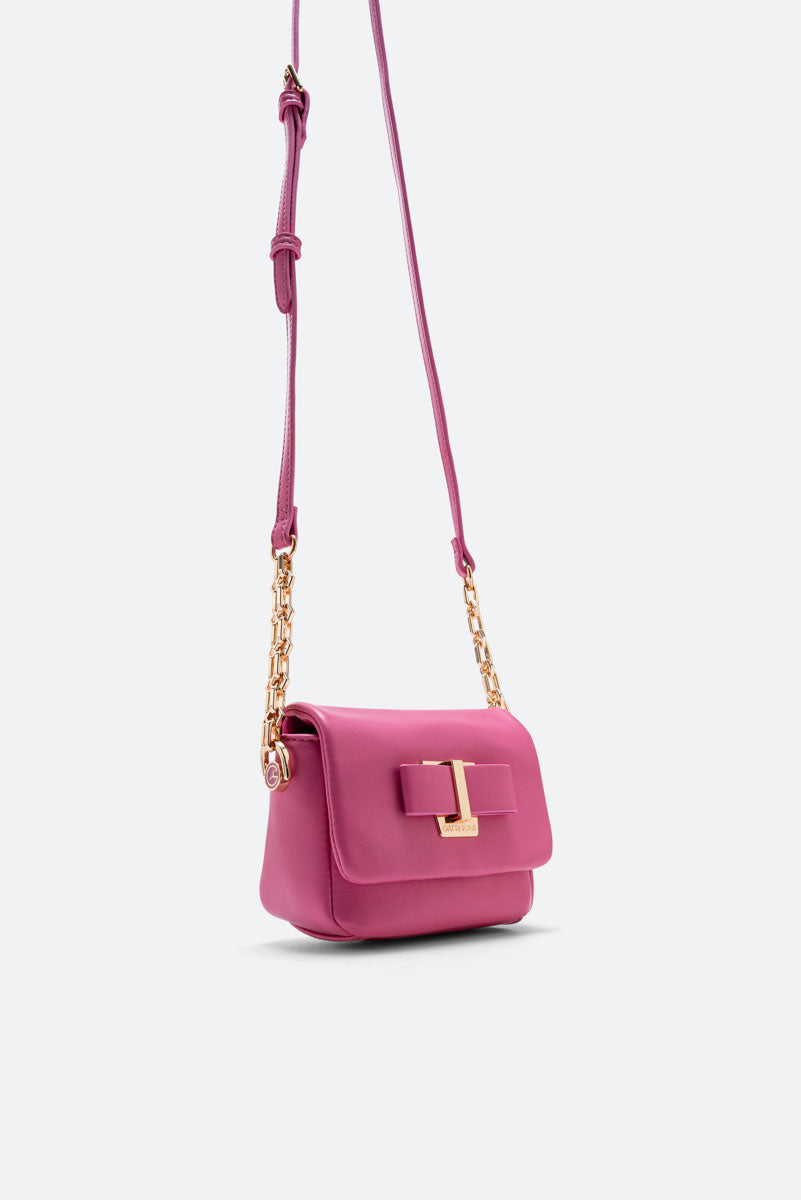 Flap Bag Bow Fuchsia
