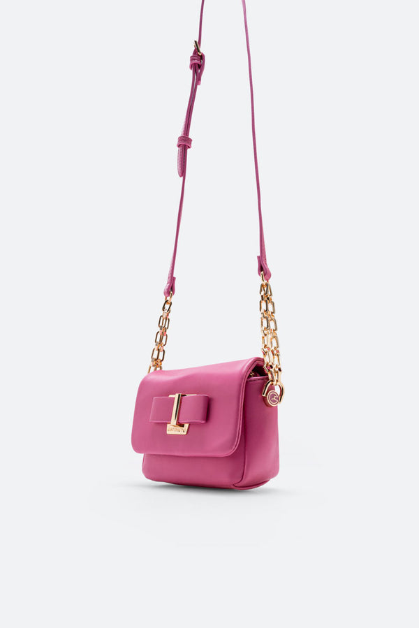 Flap Bag Bow Fuchsia