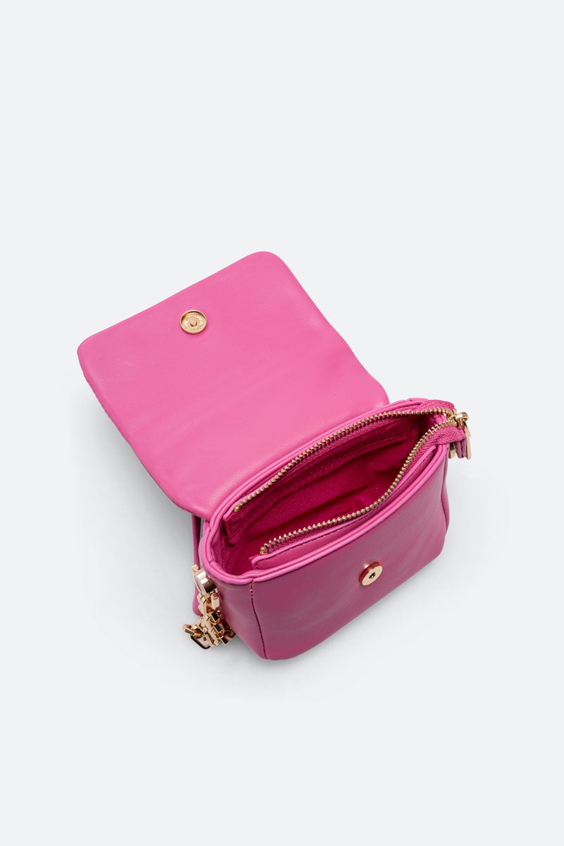Flap Bag Bow Fuchsia