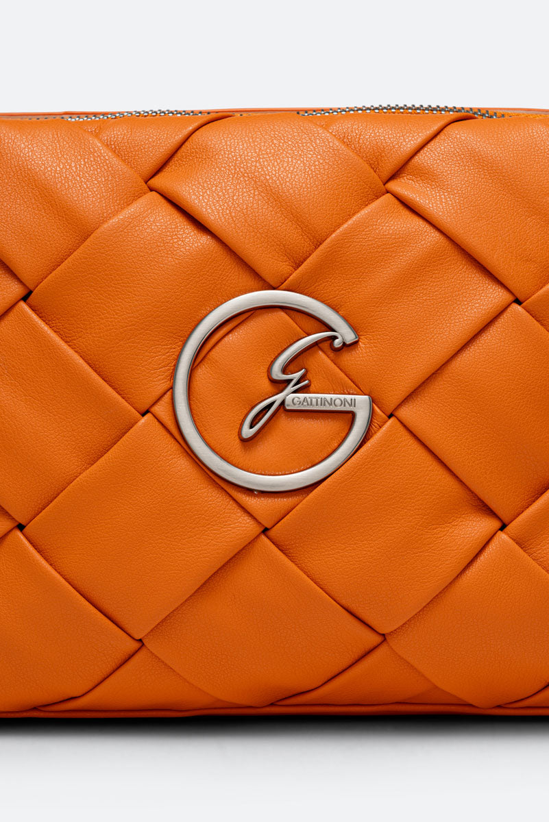 Orange Couture Clutch