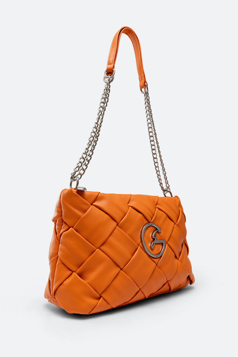 Orange Couture Clutch