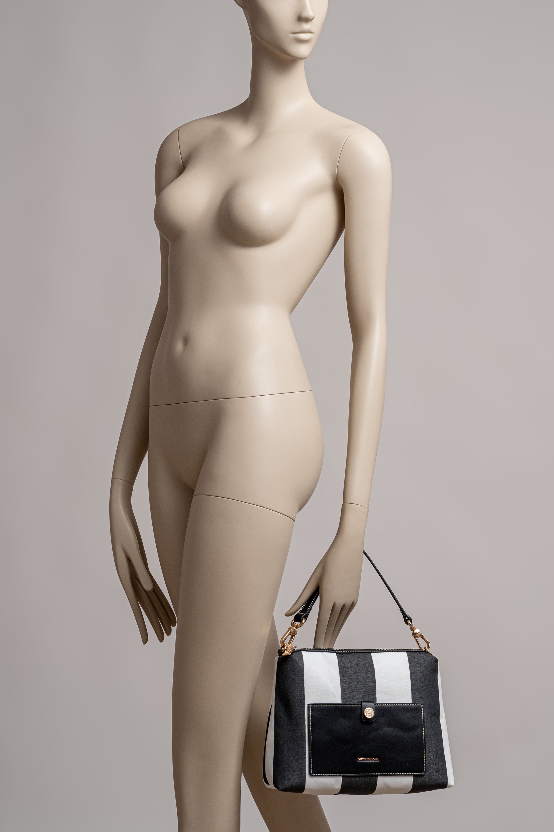 Shopping Bag Fernanda Straw Large Black