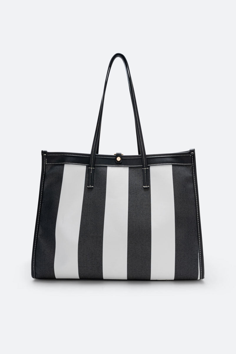 Shopping Bag Fernanda Straw Large Black