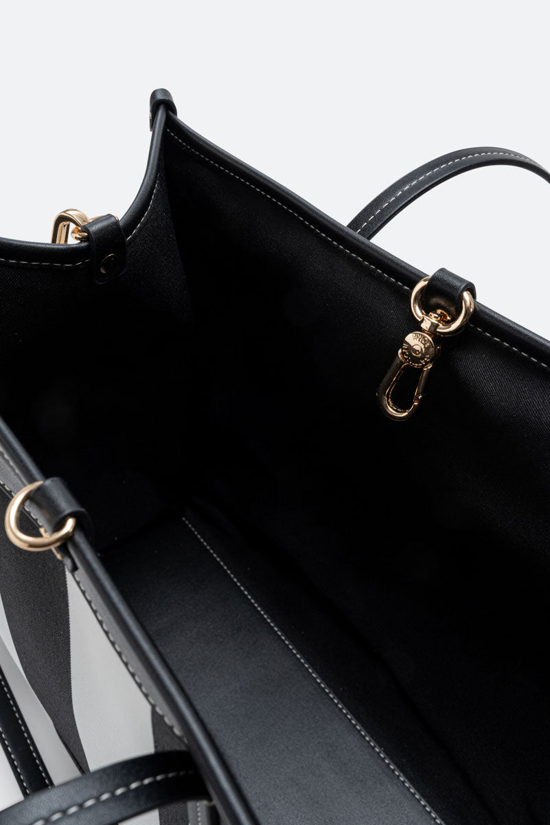 Shopping Bag Fernanda Straw Large Black