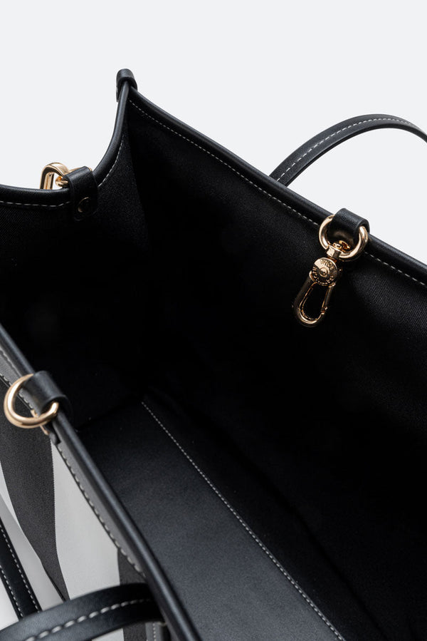 Shopping Bag Fernanda Straw Large Black