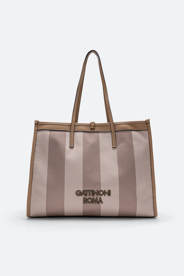 Fernanda Str. L. Shopping Polyester/Cotton Beige