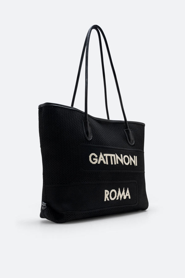 Nadia Black Shopping Bag