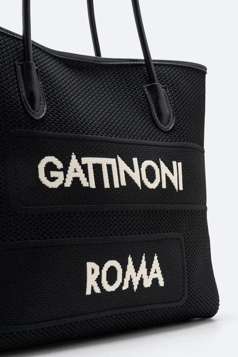 Nadia Black Shopping Bag