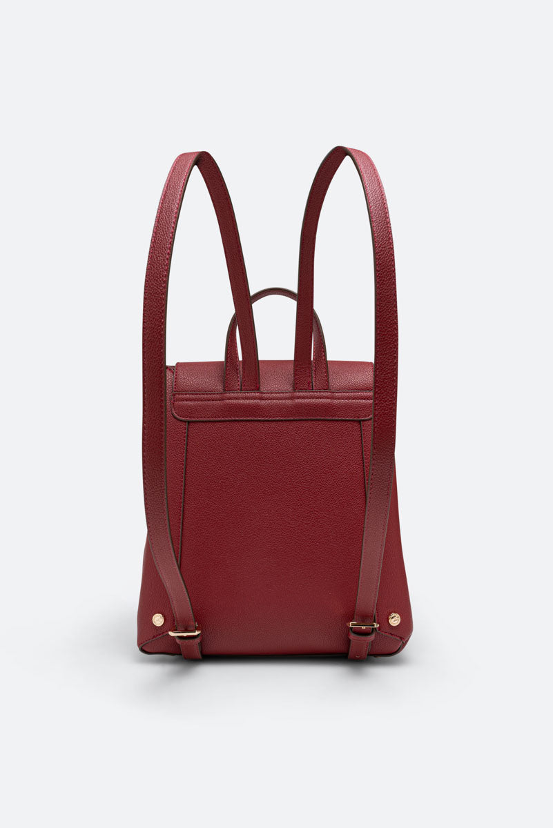 Roomy PU Red Backpack