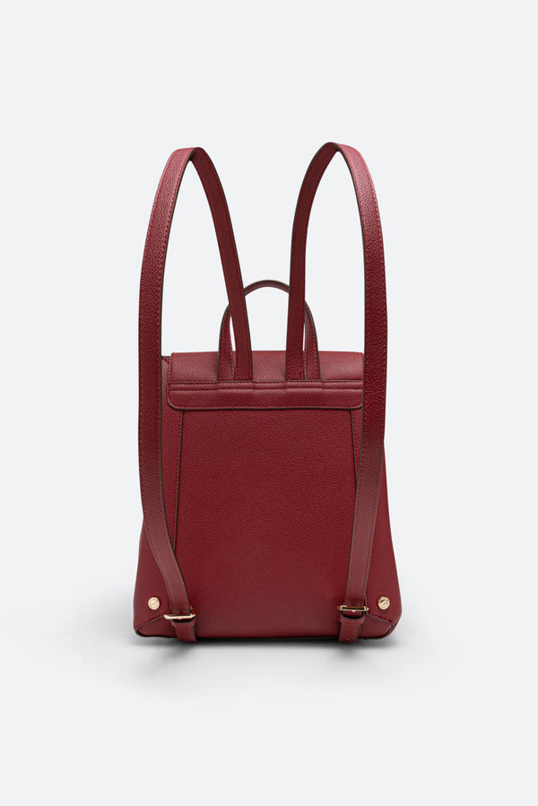 Roomy PU Red Backpack