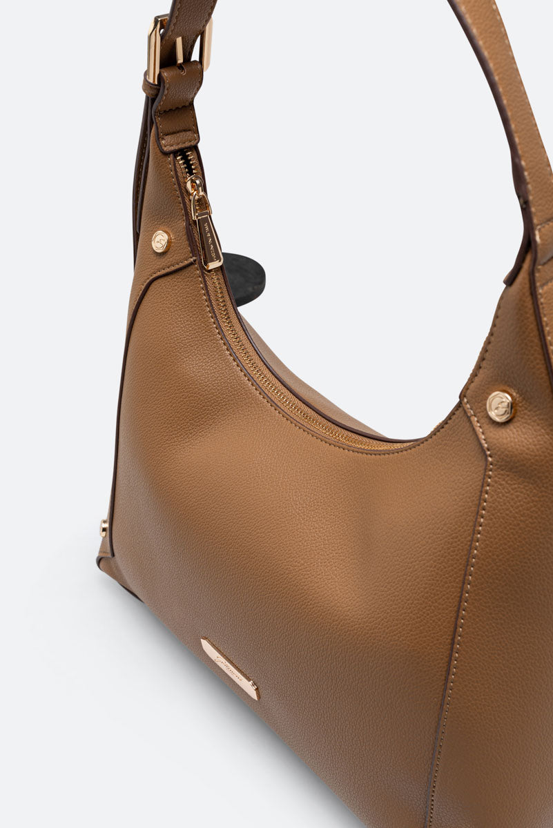 Roomy Shoulder Bag Sofia Walnut