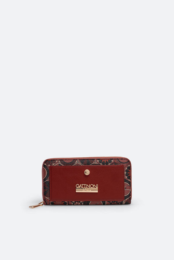 Teodosia Garnet Zip Wallet