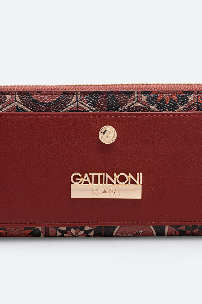 Teodosia Garnet Zip Wallet