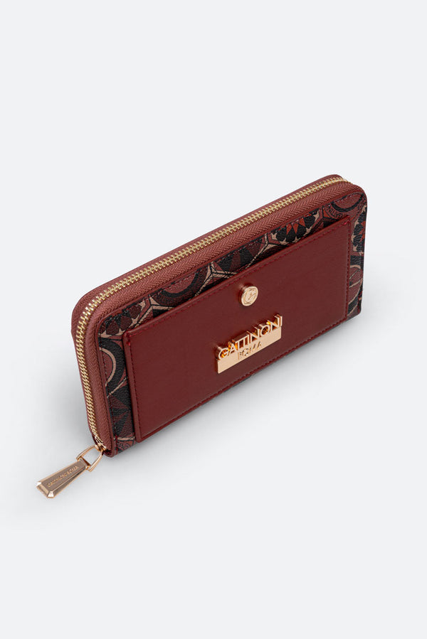 Teodosia Garnet Zip Wallet