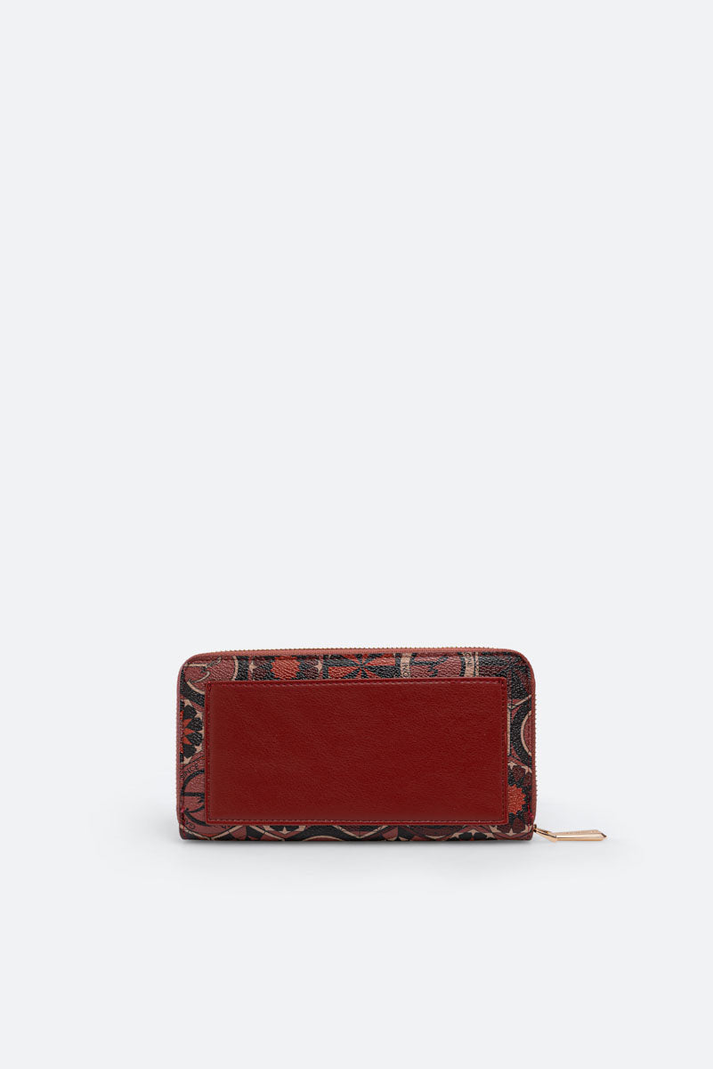 Teodosia Garnet Zip Wallet