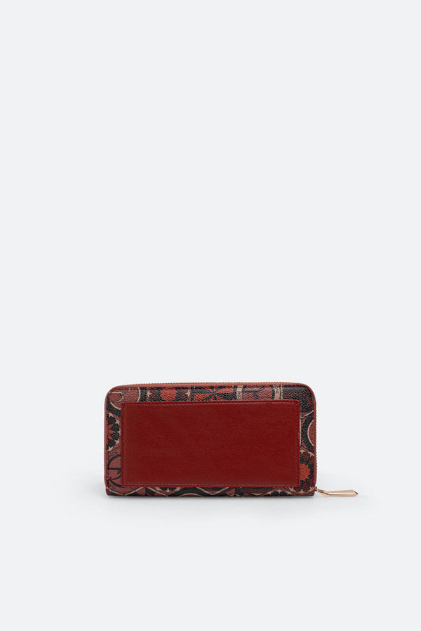 Teodosia Garnet Zip Wallet
