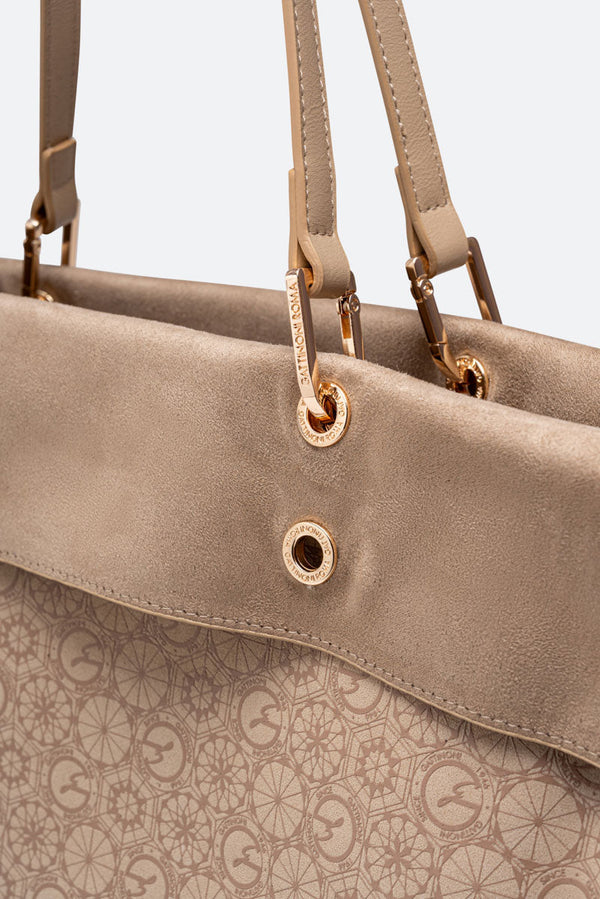 Teodosia Borsa A Spalla Beige