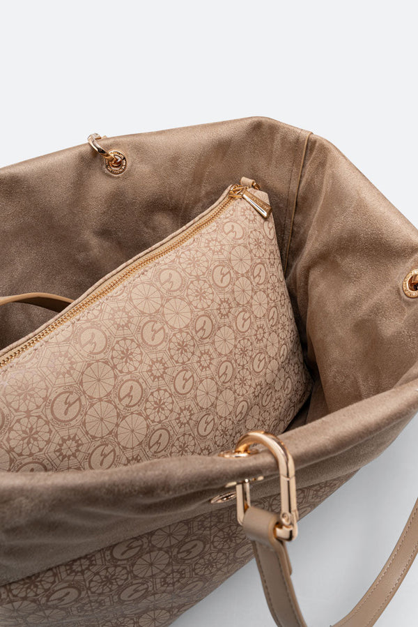 Teodosia Borsa A Spalla Beige