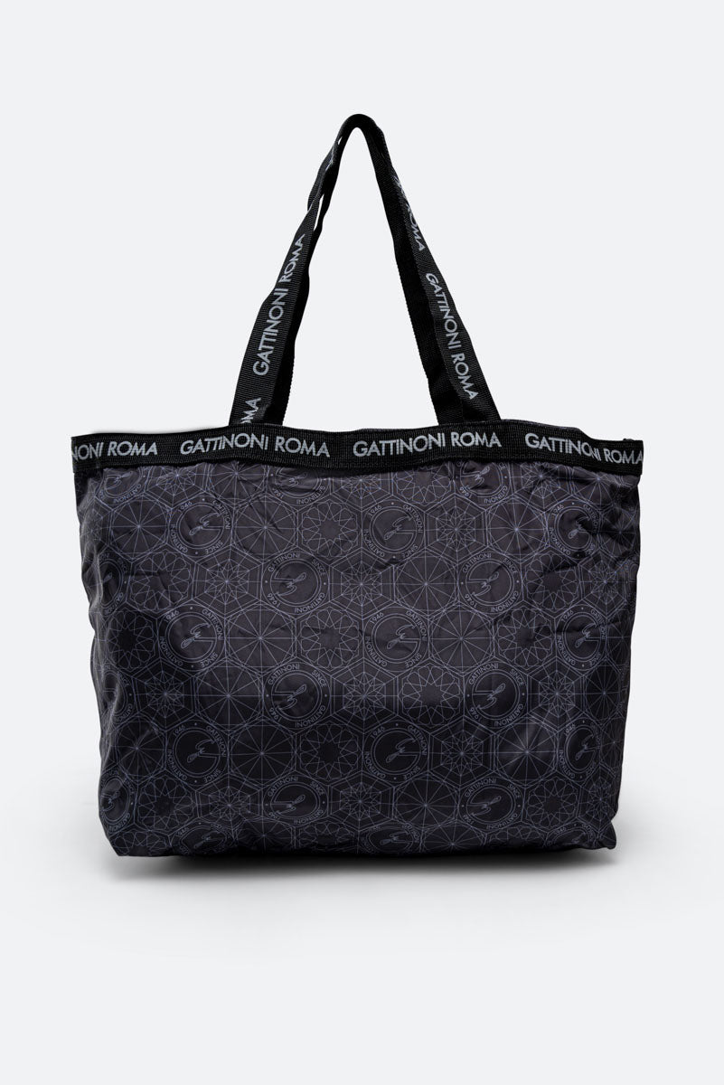 Teodosia Black Foldable Shopping Bag EasyChic