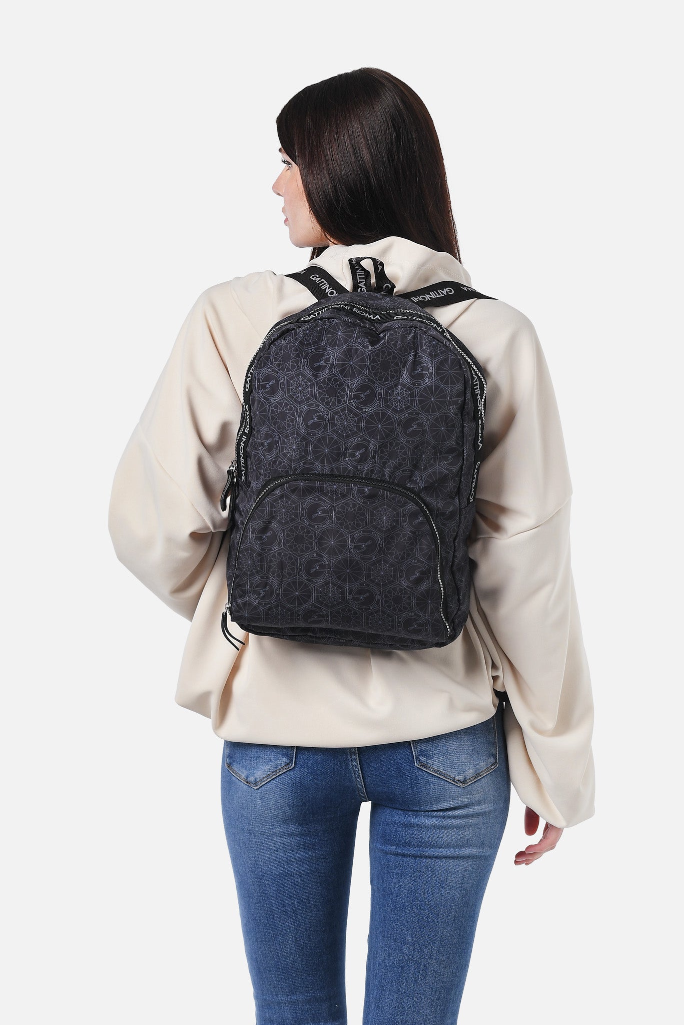 Teodosia Easychic Black Foldable Backpack