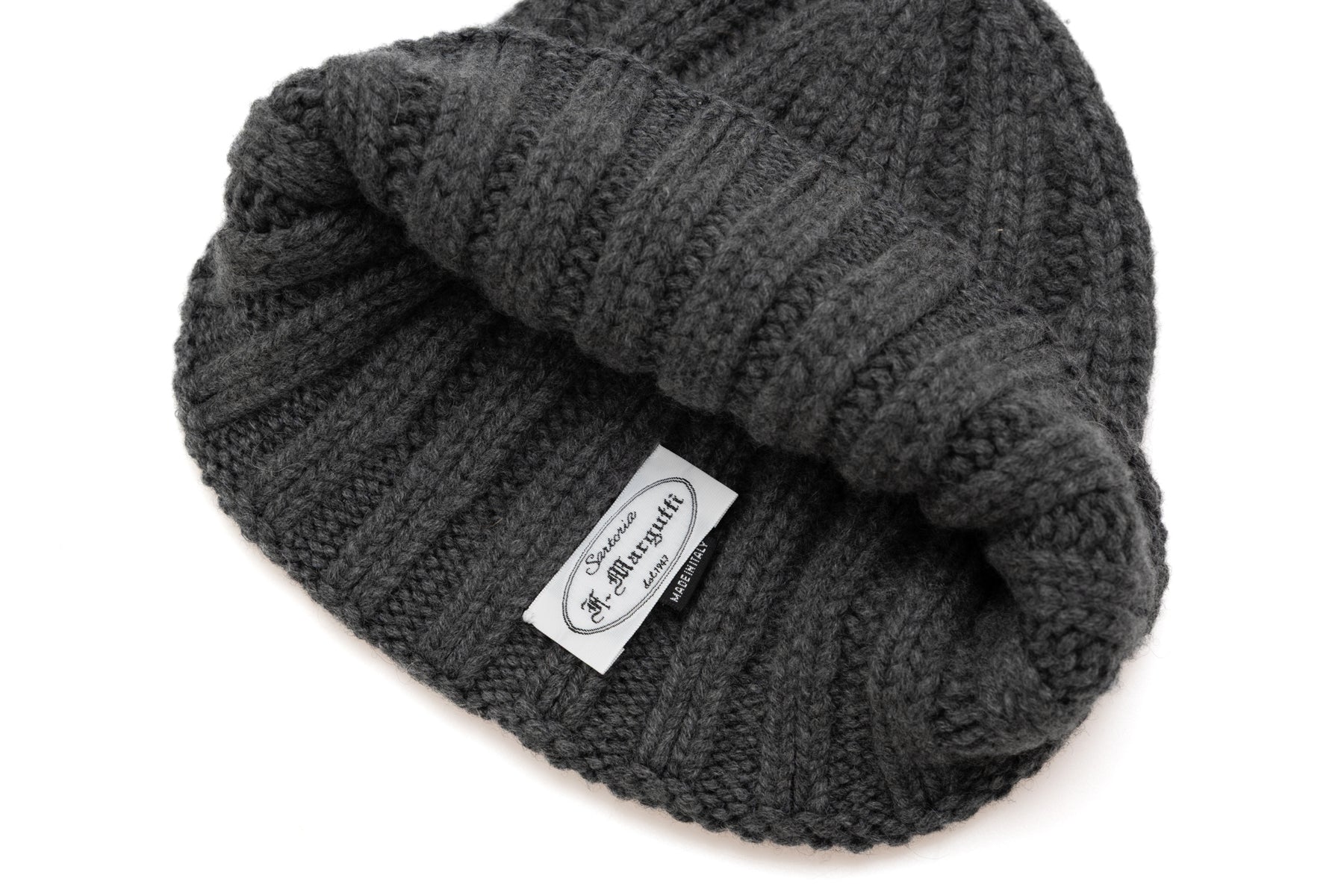Gorro de cachemira gris
