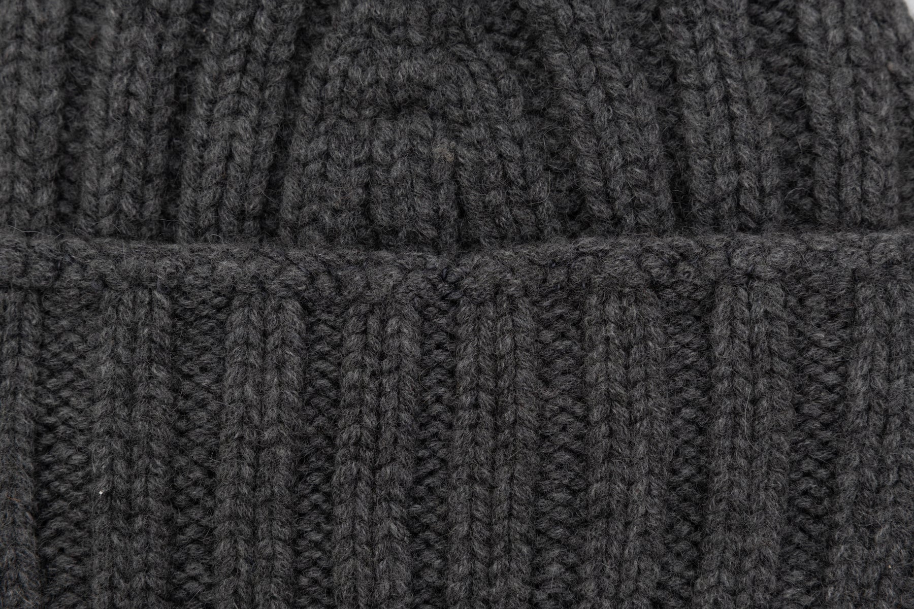 Gorro de cachemira gris