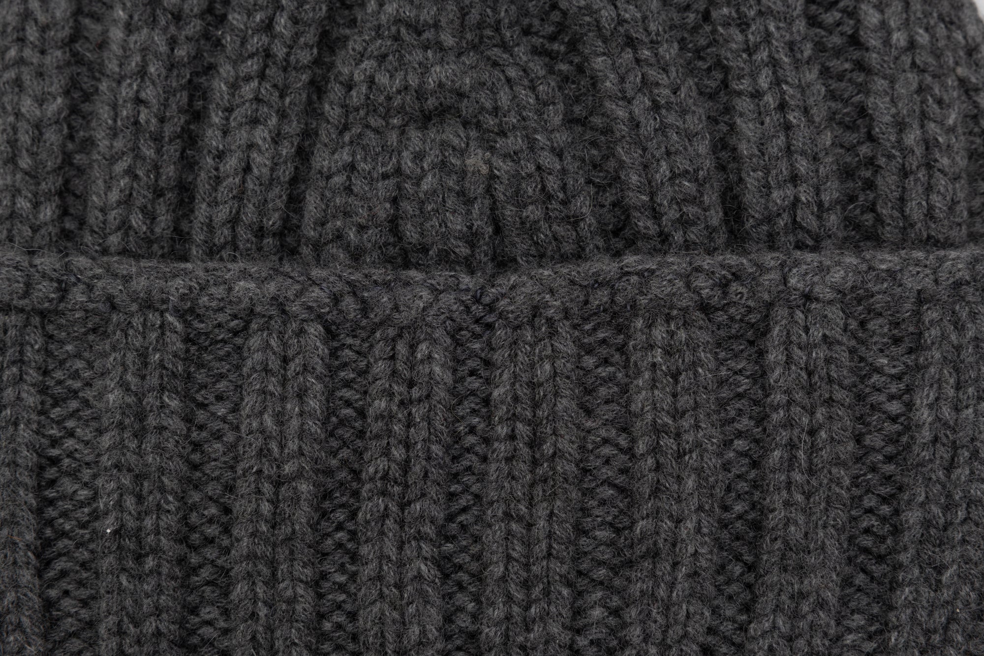 Gorro de cachemira gris
