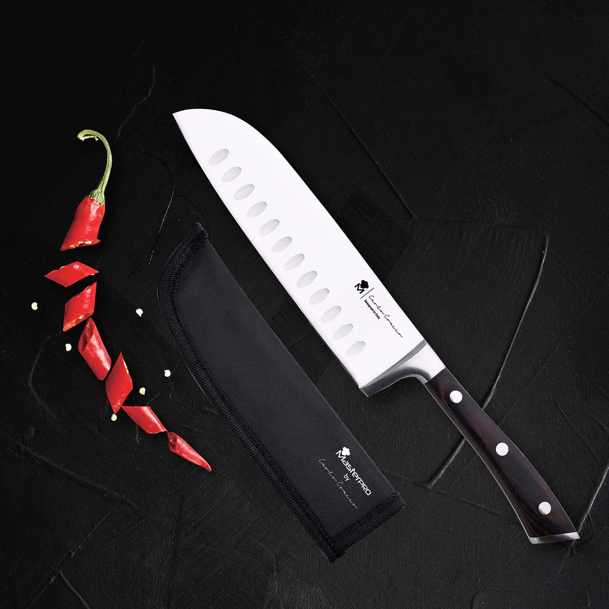 MASTERPRO - SANTOKU KNIFE - CARLO CRACCO