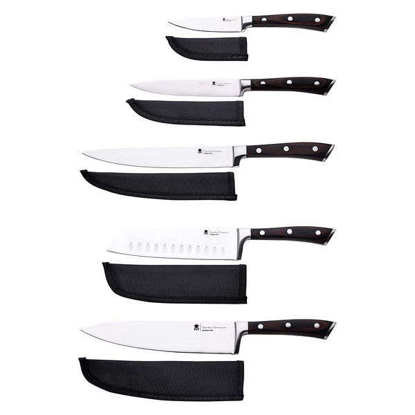 MASTERPRO - SET OF STAINLESS STEEL KITCHEN KNIVES WITH DOUBLE FORGING - CARLO CRACCO