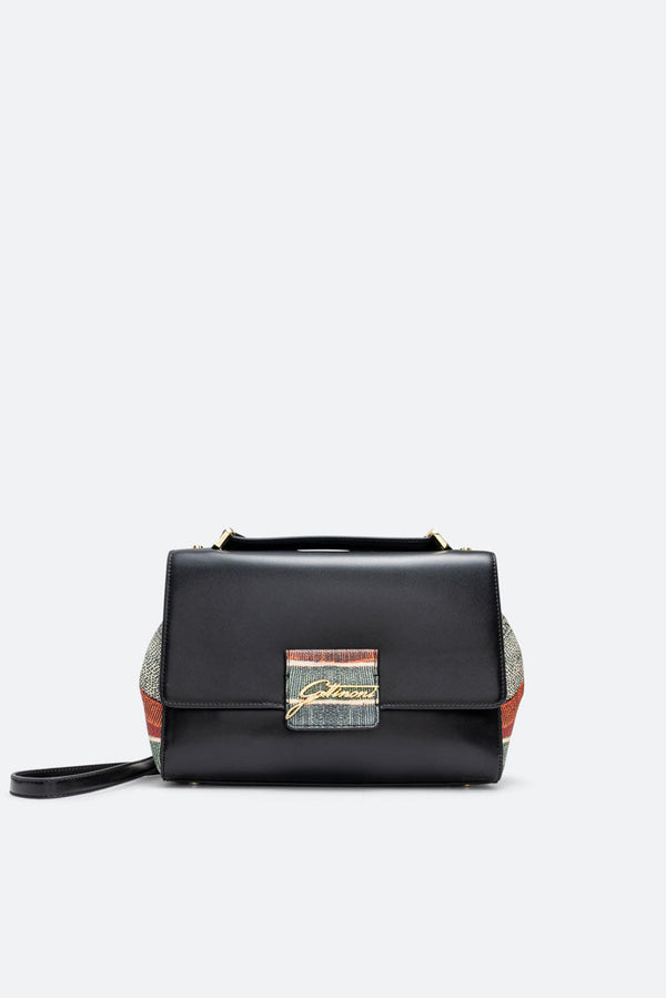 Shoulder bag with Planetarium Classic details