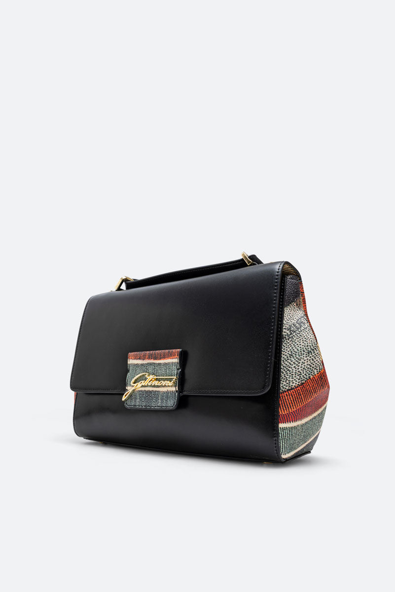 Shoulder bag with Planetarium Classic details
