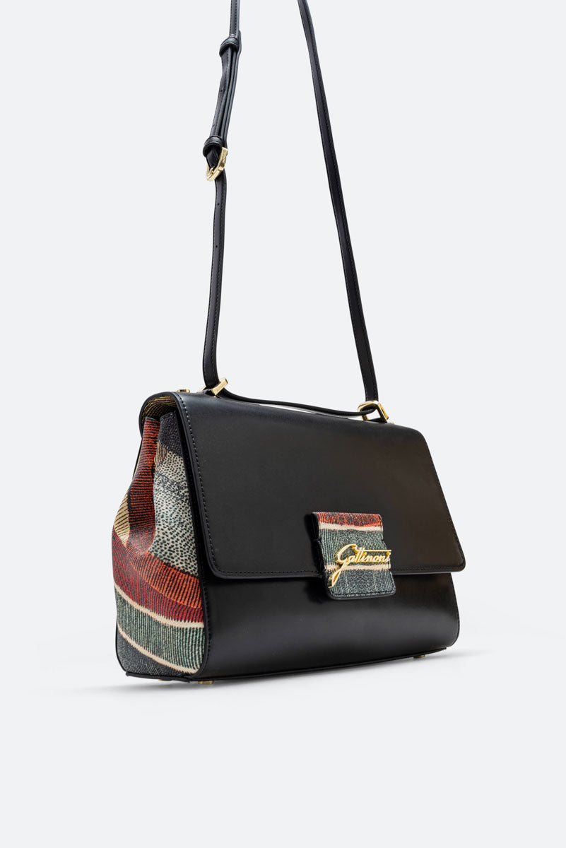 Shoulder bag with Planetarium Classic details