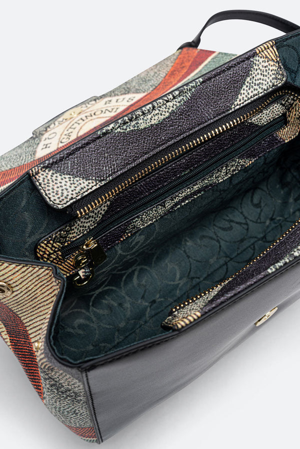 Shoulder bag with Planetarium Classic details