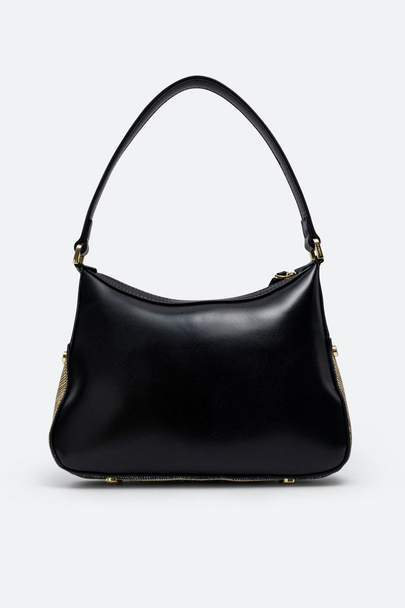 Sac baguette Hobo en cuir synthétique avec détails Planetarium Classic