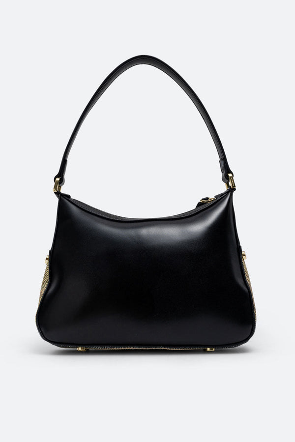 Sac baguette Hobo en cuir synthétique avec détails Planetarium Classic